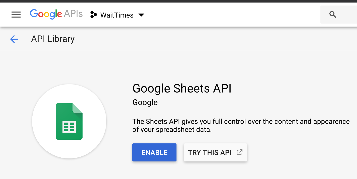 enable sheets