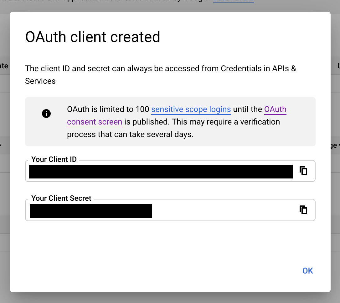 oauth credentials